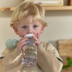 Flašica za piće sa push-up poklopcem 600 ml, zelena - Little Farm - Img 5
