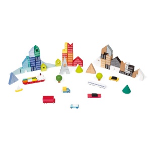 Janod Kubix City Set 60 Elemenata Grad Igra - Img 3