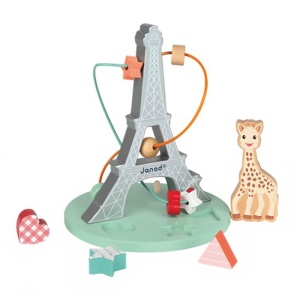 Janod Sophie la Girafe Drveni Lavirint Perli