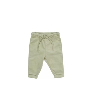 Lagane zelene pantalone sa učkurom - Organski pamuk
