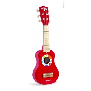 Janod gitara Confetti - Crvena drvena - Img 2