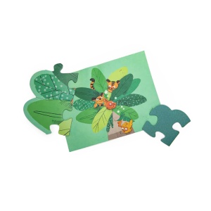 Puzle Velika Palma Dans la Jungle 36 kom Debeli Karton - Img 2
