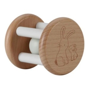 Roler zvečka Baby Bunny - drvena igračka za bebe - Img 3
