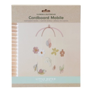 Visilica "Flowers & Butterflies" - Roze mobil za bebe - Img 3