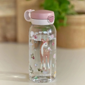 Flašica za piće sa push-up poklopcem 600 ml, roze - Fairy Garden - Img 2