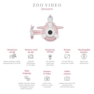 Dječiji Digitalni Fotoaparat i Video Kamera - Zoo Video Jednorog - Img 3