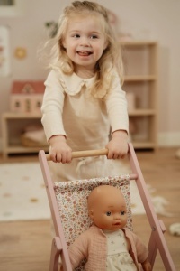 Little Dutch Drvena Kolica za Lutke - Img 2