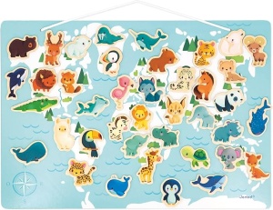 Magnetna Mapa životinjice 40 magneta Edukativni Poster