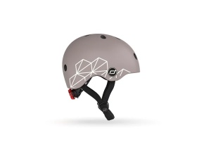 Scoot & Ride Kaciga - Brown Lines (XXS-S, 45-51cm) - Img 2