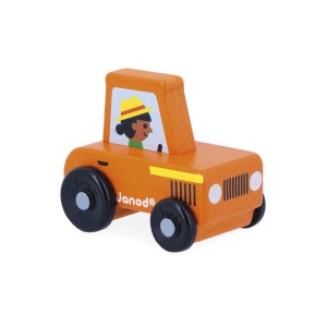 CROSSROADS Drveni Auto Narandzasti Traktor