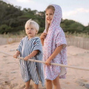 Zeleni Pončo za Plažu sa Kapuljačom - 100% Pamuk - Img 4
