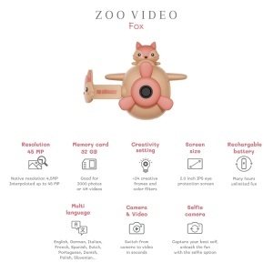 Dječiji Digitalni Fotoaparat i Video Kamera - Zoo Video Lisica - Img 3