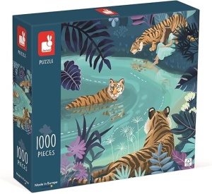 Kartonske Puzzle Tigrovi na Mesečini 1000 delova