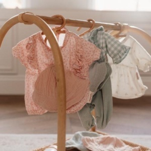 Odeća za lutku bebu - Kombinezon Pink Floral - Img 3
