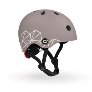 Scoot & Ride Kaciga - Brown Lines (XXS-S, 45-51cm)