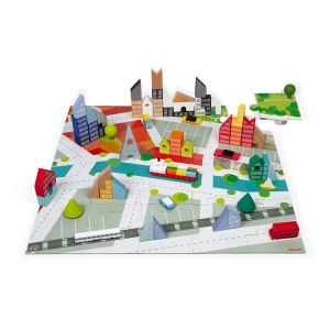 Janod Kubix City Set 60 Elemenata Grad Igra