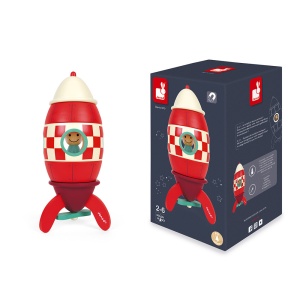 Janod Magnetna raketa - Drvena svemirska raketa - Img 4