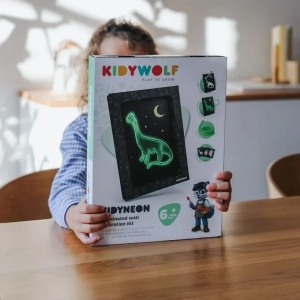 KidyWolf KIDYNEON – Kreativni neon set za decu, Dinosauri - Img 5