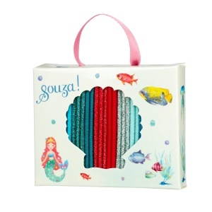 Reanne Poklon Kutija: 25 Sirena Gumica za Kosu sa Šljokicama