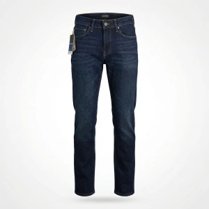 Jack & Jones W27 L32 blugi jeans bărbați pantaloni denim slim fit albaștri JJIGLENN NOI