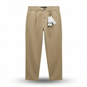 ZARA W31 pantaloni bărbați chino bej kaki pense smart-casual eleganți 6861 NOI