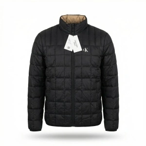 Calvin Klein Jeans S geacă bărbați jachetă matlasată puf rață puffer negru J30J324981 NOUA