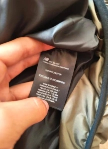 New Balance geacă bărbați matlasată puffer kaki negru