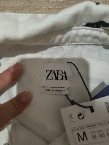 ZARA jachetă denim bărbați geacă blugi albă