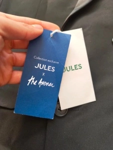 Jules The Avenue sacou bărbați blazer tuxedo negru