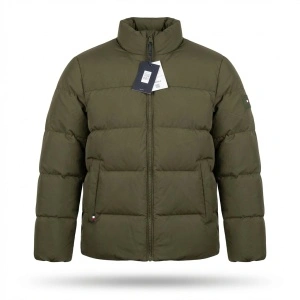 Tommy Hilfiger S Down Puffer Jacket geacă bărbați jachetă matlasată iarnă puf verde army MW0MW36666 NOUA