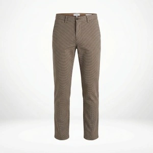 Jules W26 (FR 36) XS pantaloni bărbați costum slim fit carouri mărunte eleganți smart-casual NOI