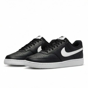 NOI Nike EUR 43 Court Vision Low NN sneakers bărbați pantofi sport negru piele eco casual DH2987-001