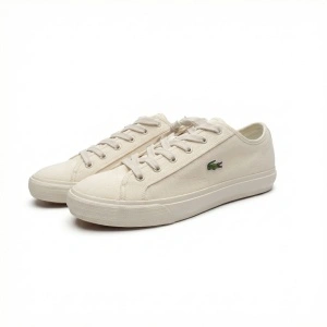 Lacoste Backcourt 124 1 CMA sneakers bărbați pantofi sport crem canvas casual 747CMA000518C NOI EUR 41 43