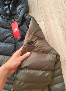 New Balance geacă bărbați matlasată puffer kaki negru