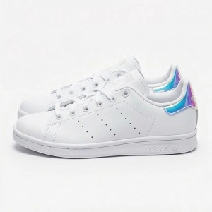 NOI Adidas Stan Smith J sneakers femei dama pantofi sport alb detaliu iridiscent casual FX7521