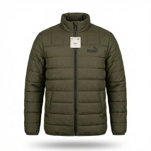 Puma M geacă bărbați jachetă matlasată puffer kaki verde olive sport 849349 NOUA