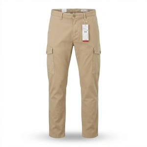 S.Oliver cargo pants bărbați pantaloni bej crem kaki regular fit NOI