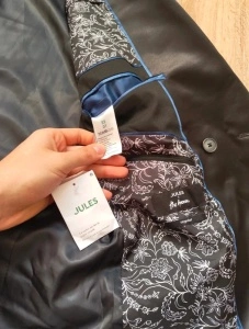 Jules The Avenue sacou bărbați blazer tuxedo negru