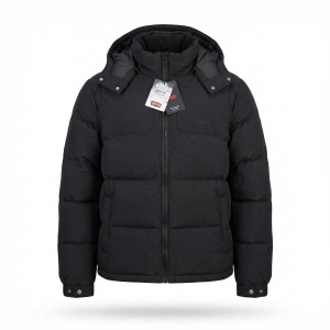 Levi's M L Rockridge geacă bărbați jachetă matlasată puf 600 FP puffer negru A8557 NOUA