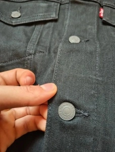 Levi's Premium geacă blugi bărbați jachetă denim negru