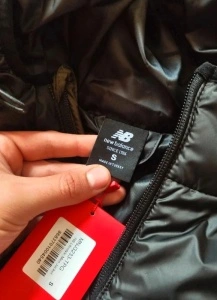 New Balance geacă bărbați matlasată puffer kaki negru