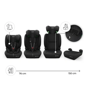 KINDERKRAFT AUTO SEDIŠTE COMFORT UP 2 PLUS i-Size black - Img 2