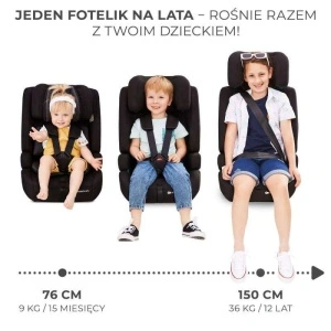 KINDERKRAFT AUTOSEDISTE SAFETY FIX2 I-SIZE 76-150CM GREY - Img 3