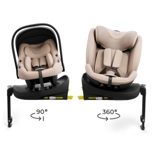 KINDERKRAFT SET AUTO SEDIŠTA I-LITE I-FIX ENDURA SAFE SA ISOFIX BAZOM BEIGE - Img 2