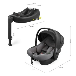 KINDERKRAFT AUTO SEDIŠTE I-LITE SA BAZOM ENDURA SAFE FX GREY - Img 4