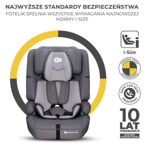 KINDERKRAFT AUTOSEDISTE SAFETY FIX2 I-SIZE 76-150CM GREY - Img 6