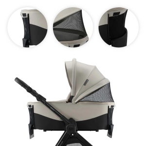 KINDERKRAFT KOLICA ZA BEBE SET 3U1 VESTO 2 BEIGE - Img 4