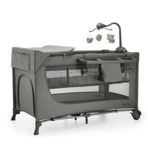 KINDERKRAFT PRENOSIVI KREVETAC JOY 2 DARK GRAY SA DODACIMA - Img 2