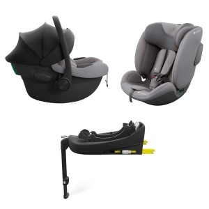 KINDERKRAFT SET AUTO SEDIŠTA I-LITE I-FIX ENDURA SAFE SA ISOFIX BAZOM GREY - Img 5