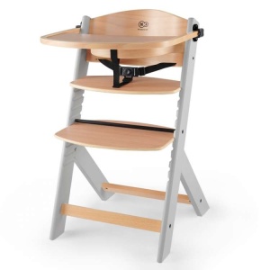 KINDERKRAFT STOLICA ZA HRANJENJE 2U1 ENOCK NATUR+GREY - Img 5